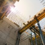 Formwork,Supports,The,Second,Floor,Of,A,Monolithic,Building.,Reinforcement